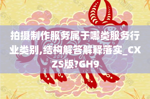 拍摄制作服务属于哪类服务行业类别,结构解答解释落实_CXZS版?GH9