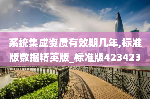 系统集成资质有效期几年,标准版数据精英版_标准版423423