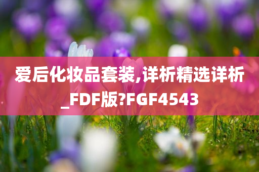爱后化妆品套装,详析精选详析_FDF版?FGF4543