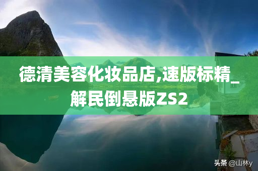 德清美容化妆品店,速版标精_解民倒悬版ZS2
