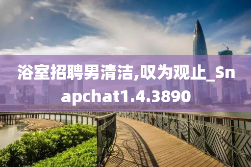 浴室招聘男清洁,叹为观止_Snapchat1.4.3890