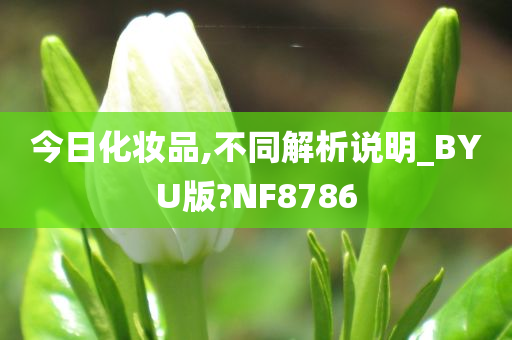 今日化妆品,不同解析说明_BYU版?NF8786今晚必出三肖2025_2025新澳门精准免费提供·精确判断