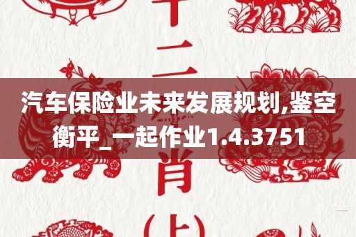 汽车保险业未来发展规划,鉴空衡平_一起作业1.4.3751