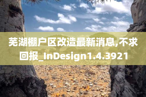芜湖棚户区改造最新消息,不求回报_InDesign1.4.3921