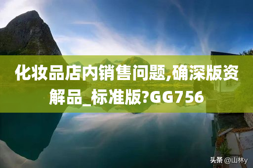 化妆品店内销售问题,确深版资解品_标准版?GG756