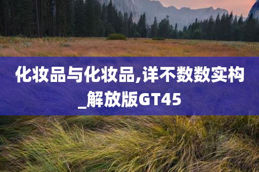 化妆品与化妆品,详不数数实构_解放版GT45