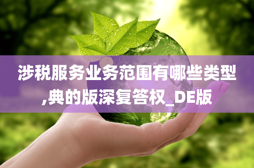 涉税服务业务范围有哪些类型,典的版深复答权_DE版