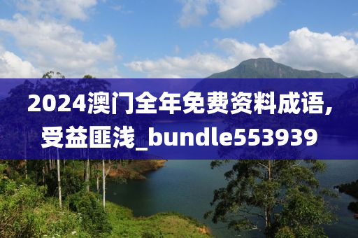 2024澳门全年免费资料成语,受益匪浅_bundle553939