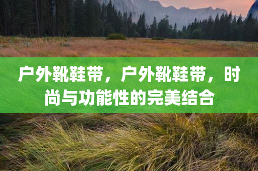 户外靴鞋带，户外靴鞋带，时尚与功能性的完美结合