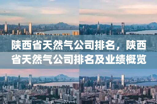 陕西省天然气公司排名，陕西省天然气公司排名及业绩概览