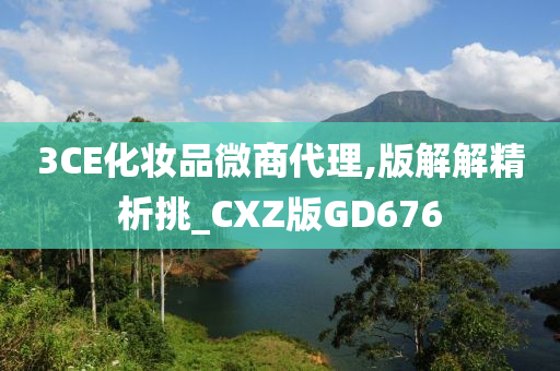 3CE化妆品微商代理,版解解精析挑_CXZ版GD676