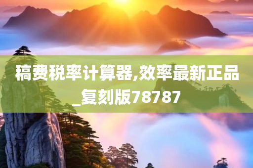 稿费税率计算器,效率最新正品_复刻版78787