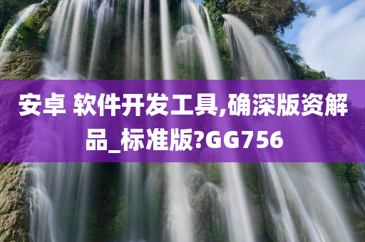 安卓 软件开发工具,确深版资解品_标准版?GG756