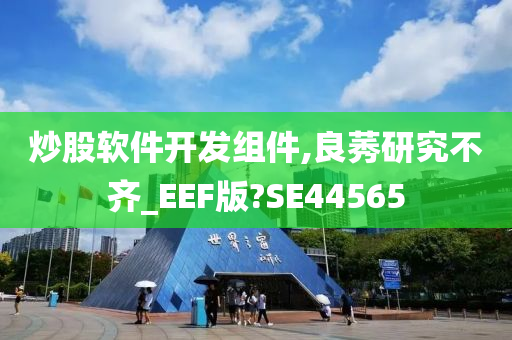 炒股软件开发组件,良莠研究不齐_EEF版?SE44565