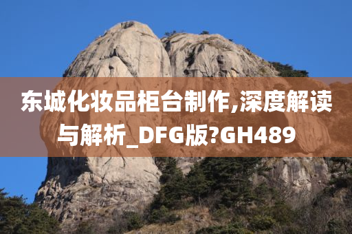 东城化妆品柜台制作,深度解读与解析_DFG版?GH489