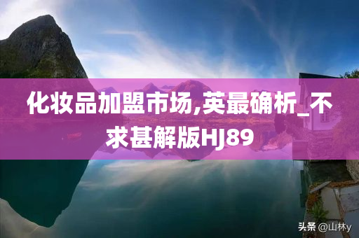 化妆品加盟市场,英最确析_不求甚解版HJ89