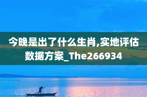今晚是出了什么生肖,实地评估数据方案_The266934