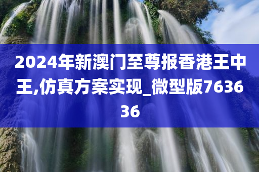 2024年新澳门至尊报香港王中王,仿真方案实现_微型版763636