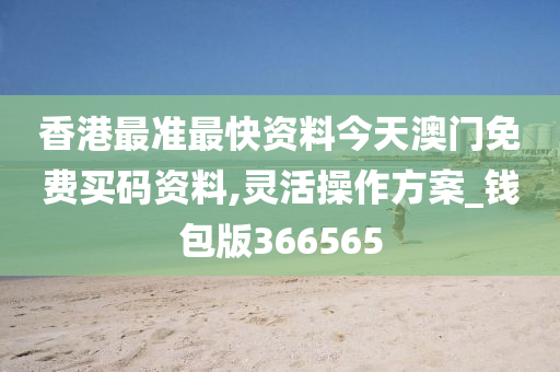 香港最准最快资料今天澳门免费买码资料,灵活操作方案_钱包版366565