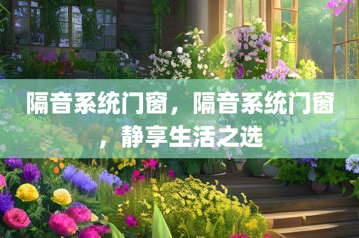 隔音系统门窗，隔音系统门窗，静享生活之选