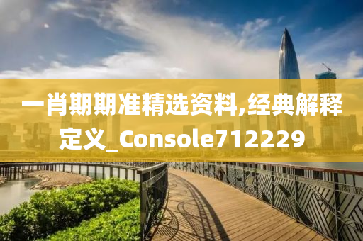 一肖期期准精选资料,经典解释定义_Console712229