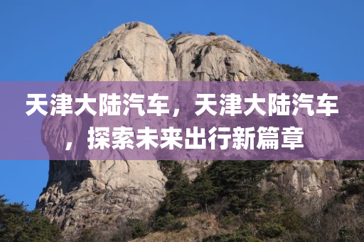天津大陆汽车，天津大陆汽车，探索未来出行新篇章