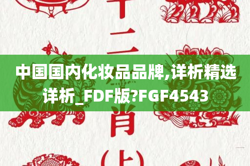 中国国内化妆品品牌,详析精选详析_FDF版?FGF4543