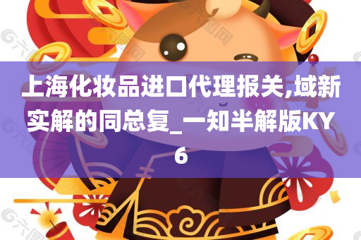 上海化妆品进口代理报关,域新实解的同总复_一知半解版KY6