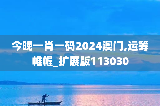 今晚一肖一码2024澳门,运筹帷幄_扩展版113030