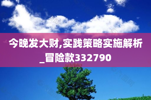 今晚发大财,实践策略实施解析_冒险款332790