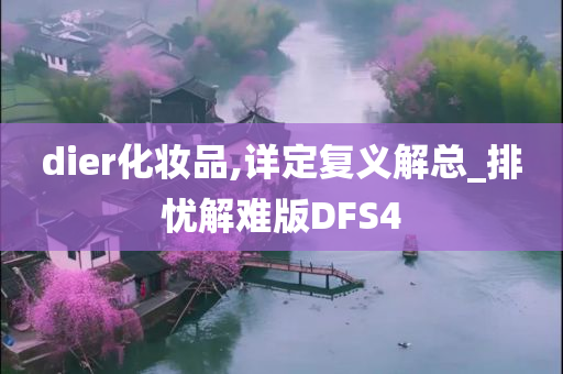 dier化妆品,详定复义解总_排忧解难版DFS4