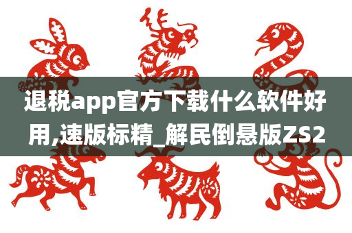 退税app官方下载什么软件好用,速版标精_解民倒悬版ZS2