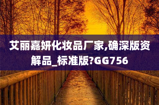 艾丽嘉妍化妆品厂家,确深版资解品_标准版?GG756