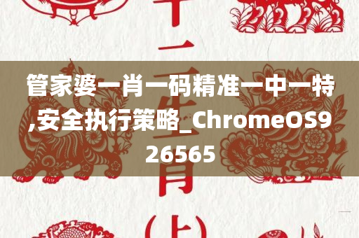 管家婆一肖一码精准一中一特,安全执行策略_ChromeOS926565