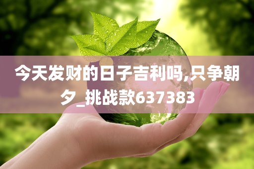 今天发财的日子吉利吗,只争朝夕_挑战款637383