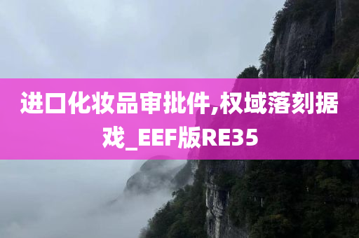 进口化妆品审批件,权域落刻据戏_EEF版RE35