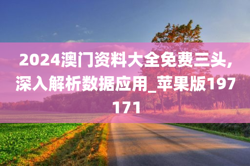 2024澳门资料大全免费三头,深入解析数据应用_苹果版197171
