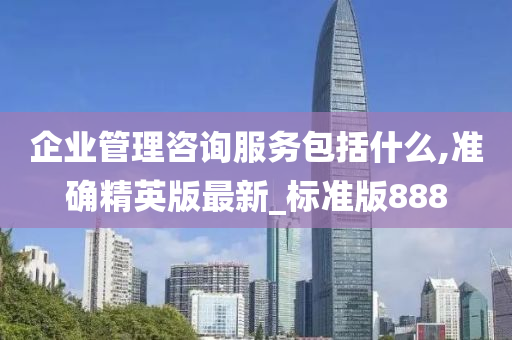 企业管理咨询服务包括什么,准确精英版最新_标准版888