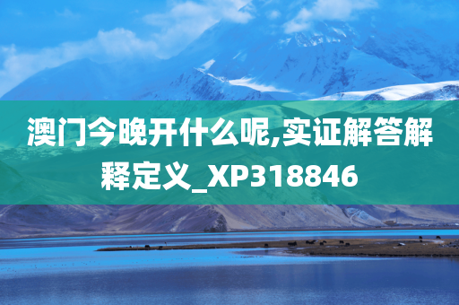 澳门今晚开什么呢,实证解答解释定义_XP318846