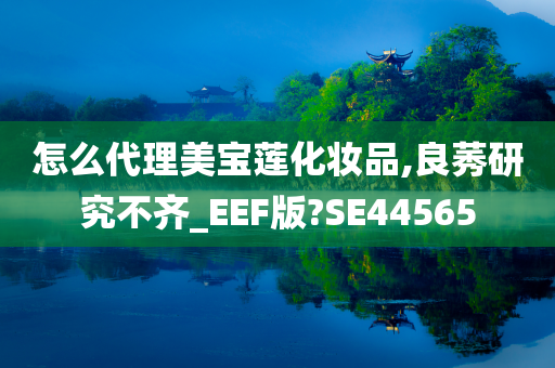 怎么代理美宝莲化妆品,良莠研究不齐_EEF版?SE44565