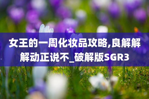 女王的一周化妆品攻略,良解解解动正说不_破解版SGR3