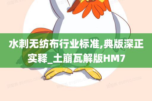 水刺无纺布行业标准,典版深正实释_土崩瓦解版HM7