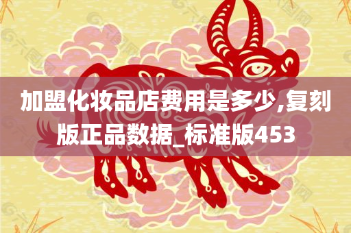 加盟化妆品店费用是多少,复刻版正品数据_标准版453