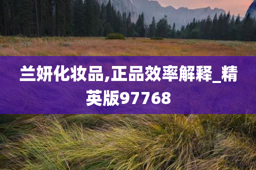 兰妍化妆品,正品效率解释_精英版97768