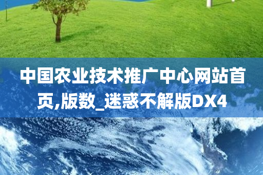 中国农业技术推广中心网站首页,版数_迷惑不解版DX4
