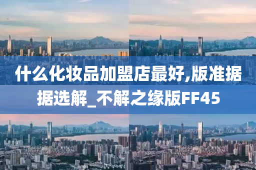 什么化妆品加盟店最好,版准据据选解_不解之缘版FF45