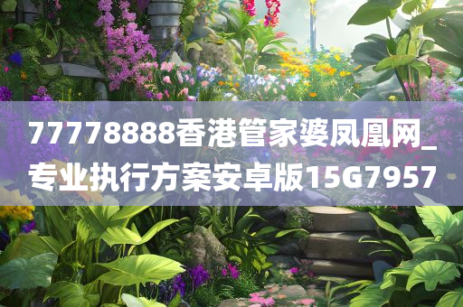 77778888香港管家婆凤凰网_专业执行方案安卓版15G7957