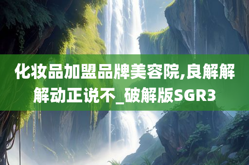 化妆品加盟品牌美容院,良解解解动正说不_破解版SGR3