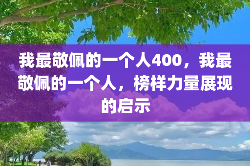 我最敬佩的一个人400，我最敬佩的一个人，榜样力量展现的启示