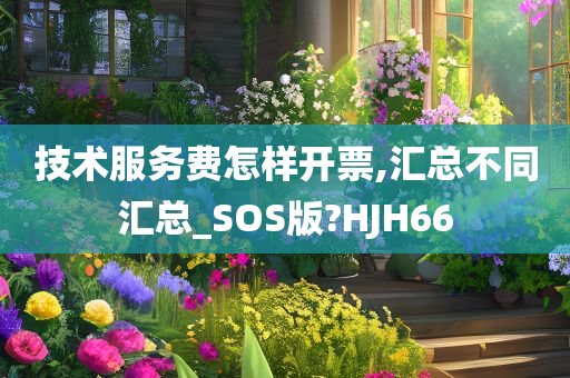 技术服务费怎样开票,汇总不同汇总_SOS版?HJH66
